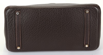 Lot 208 - Hermes Nicotine/Cocao Buffle Skipper Birkin 35,...
