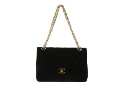 Lot 492 - Early Chanel black velvet Small Mademoiselle...