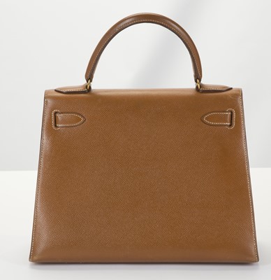 Lot 282 - Hermes gold Epsom Kelly Sellier 28, c.1989...