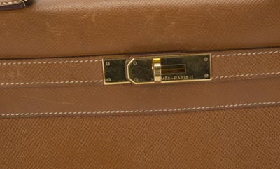 Lot 282 - Hermes gold Epsom Kelly Sellier 28, c.1989...