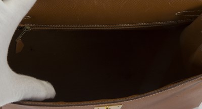 Lot 282 - Hermes gold Epsom Kelly Sellier 28, c.1989...
