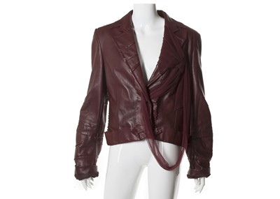 Lot 239 - Christian Dior burgundy leather 'Sylvia'...