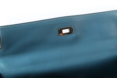 Lot 382 - Hermes Blue Jean Swift Kelly Retourne 36,...