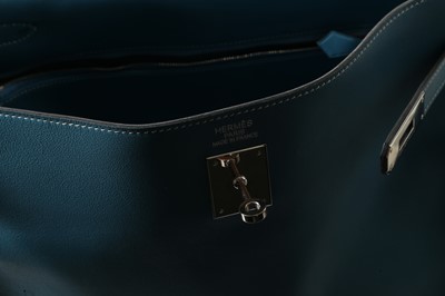 Lot 382 - Hermes Blue Jean Swift Kelly Retourne 36,...