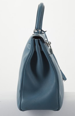 Lot 382 - Hermes Blue Jean Swift Kelly Retourne 36,...