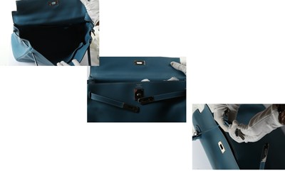 Lot 382 - Hermes Blue Jean Swift Kelly Retourne 36,...