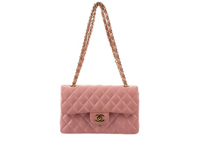 Lot 292 - Chanel baby pink Small Classic Double Flap,...