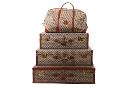 Lot 223 - Set of vintage Goyard luggage, 20th century,...