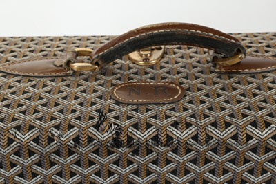 Lot 223 - Set of vintage Goyard luggage, 20th century,...