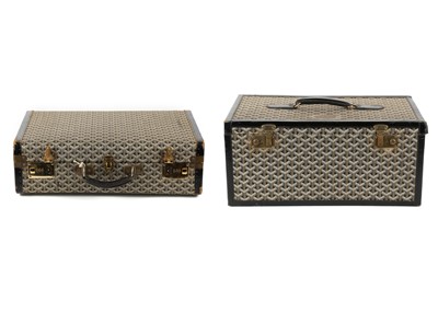 Lot 222 - Two pieces of Goyard luggage, 20th century,...