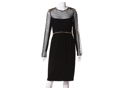 Lot 467 - Chanel black net and sequin cocktail dress,...