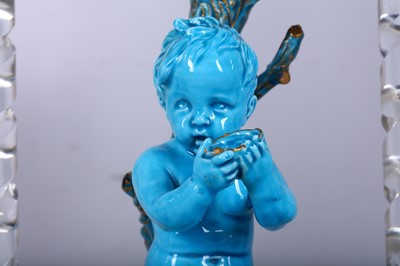 Lot 262 - A LATE 19TH CENTURY FRENCH BLUE PORCELAIN,...