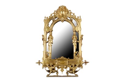 Lot 150 - A 19TH CENTURY FRENCH BRONZE TOILET MIRROR IN...