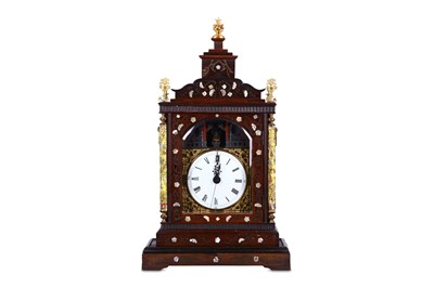 Lot 174 - A 19TH CENTURY ROSEWOOD, PORCELAIN, MOTHER OF...