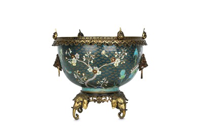 Lot 162 - A FRENCH 'JAPONISME' GILT BRONZE AND POTTERY...