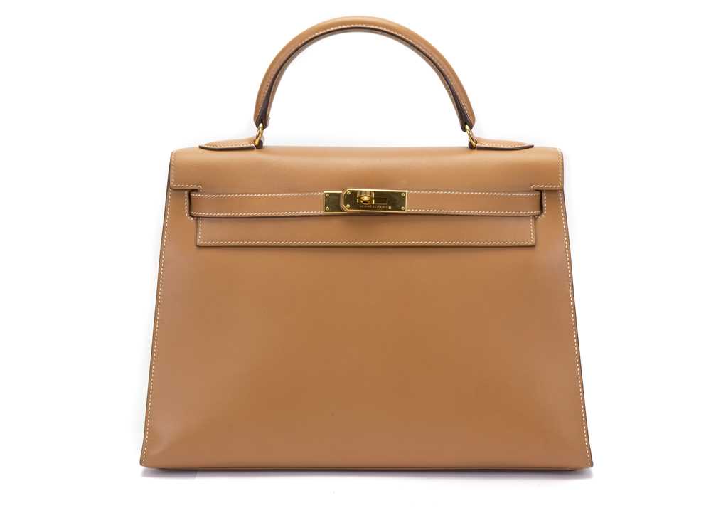 Lot 286 - Hermes Natural Chamonix Kelly Sellier 32,...