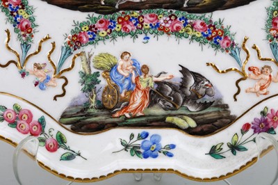 Lot 227 - A CAPODIMONTE STYLE PORCELAIN CABARET SERVICE,...