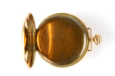 Lot 50 - A 14K YELLOW GOLD TRANSITIONAL FOB/WRISTWATCH....