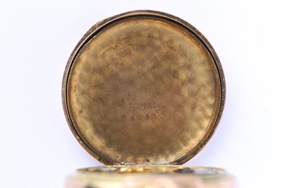 Lot 50 - A 14K YELLOW GOLD TRANSITIONAL FOB/WRISTWATCH....