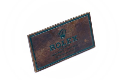 Lot 62 - ROLEX. A 1950'S BRASS WATCH DISPLAY STAND....