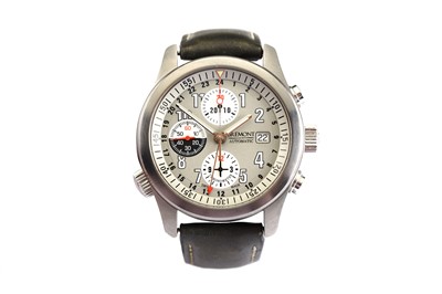 Lot 46 - BREMONT. A STAINLESS STEEL AUTOMATIC...