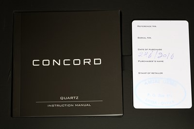 Lot 76 - CONCORD. A LADIES STAINLESS STEEL QUARTZ...