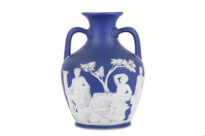 Lot 229 - A WEDGWOOD MODEL OF THE PORTLAND VASE, late...