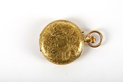 Lot 83 - A LATE 19TH CENTURY 18K GOLD HALF HUNTER FOB...