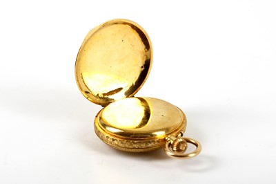 Lot 83 - A LATE 19TH CENTURY 18K GOLD HALF HUNTER FOB...