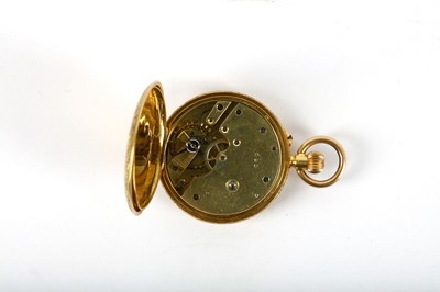 Lot 83 - A LATE 19TH CENTURY 18K GOLD HALF HUNTER FOB...
