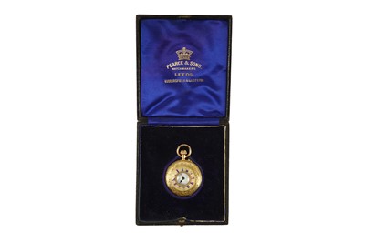 Lot 83 - A LATE 19TH CENTURY 18K GOLD HALF HUNTER FOB...