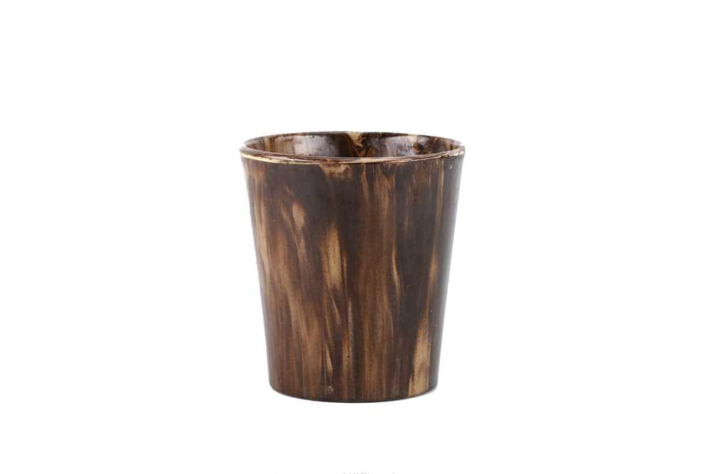 Lot 219 - A RARE COPELAND AGATEWARE POTTERY BEAKER,...