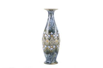 Lot 105 - A Royal Doulton stoneware vase by E. Violet...