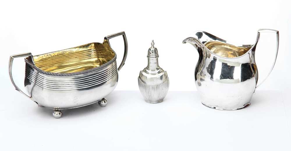 Lot 153 - A mixed group of antique sterling silver