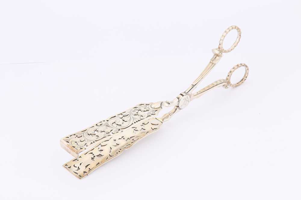 Lot 107 - A Victorian antique sterling silver pair of...