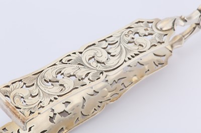 Lot 107 - A Victorian antique sterling silver pair of...