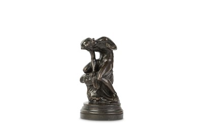 Lot 61 - A MID 19TH CENTURY BRONZE FIGURE OF NARCISSUS...