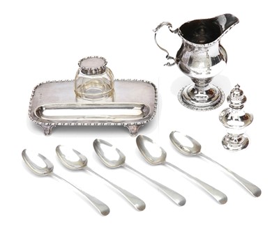Lot 165 - A mixed group of antique sterling silver items,...