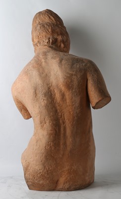 Lot 65 - A LARGE 20TH CENTURY FRENCH TERRACOTTA NUDE...