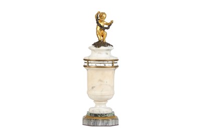 Lot 178 - A FINE 19TH CENTURY FRENCH WHITE MARBLE, GILT...