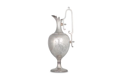 Lot 260 - A Victorian antique sterling silver ewer,...