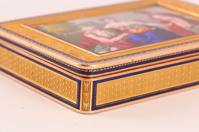 Lot 45 - An early 19th century German gold and enamel...