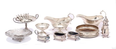 Lot 150A - A mixed group of antique sterling silver items,...