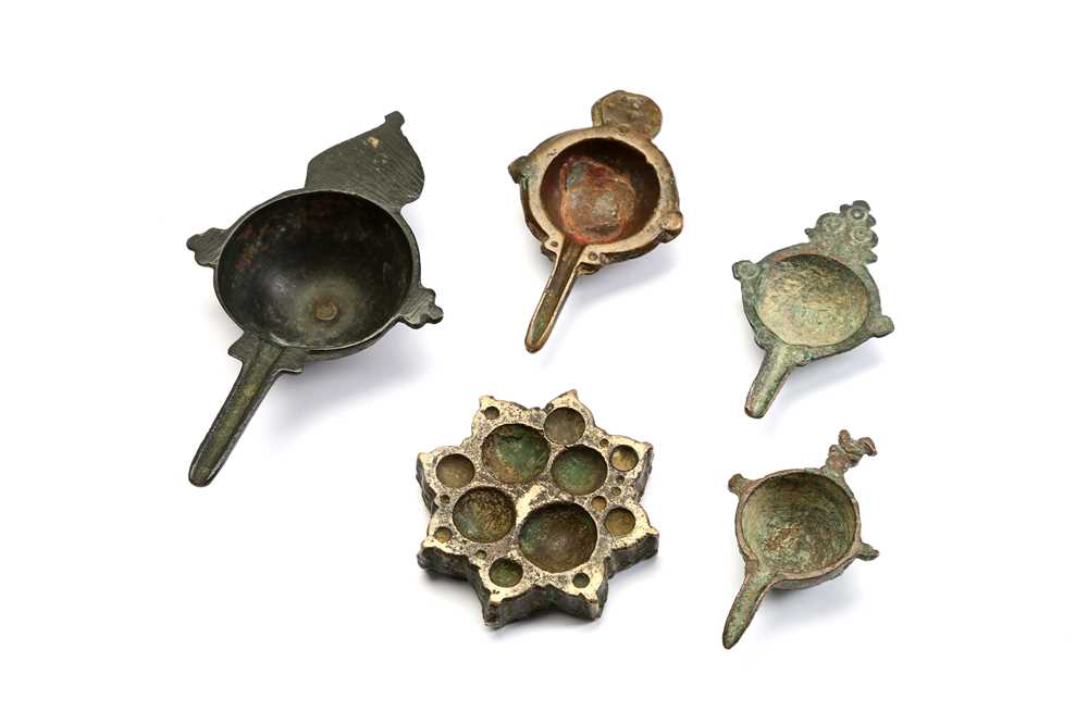 Lot 23 - FIVE GOLDSMITH'S IRON TOOLS Iran, 12th - 13th...