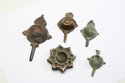 Lot 23 - FIVE GOLDSMITH'S IRON TOOLS Iran, 12th - 13th...