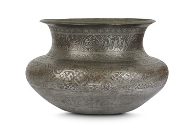 Lot 164 - A SAFAVID TINNED COPPER BOWL Iran, 17th...