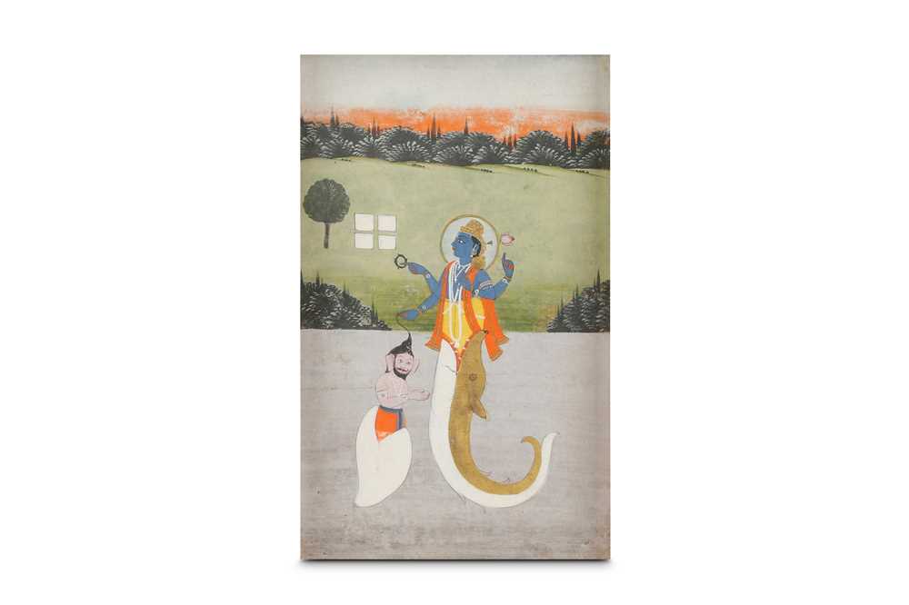 Lot 212 - VISHNU AS MATSYA SLAYING THE DEMON ANJANA...