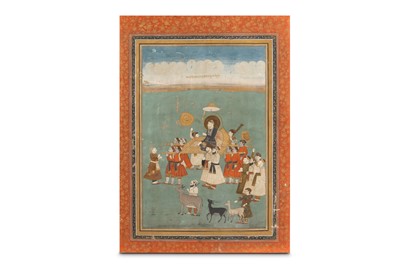 Lot 209 - EMPEROR AURANGZEB GOES HUNTING Possibly Deccan...