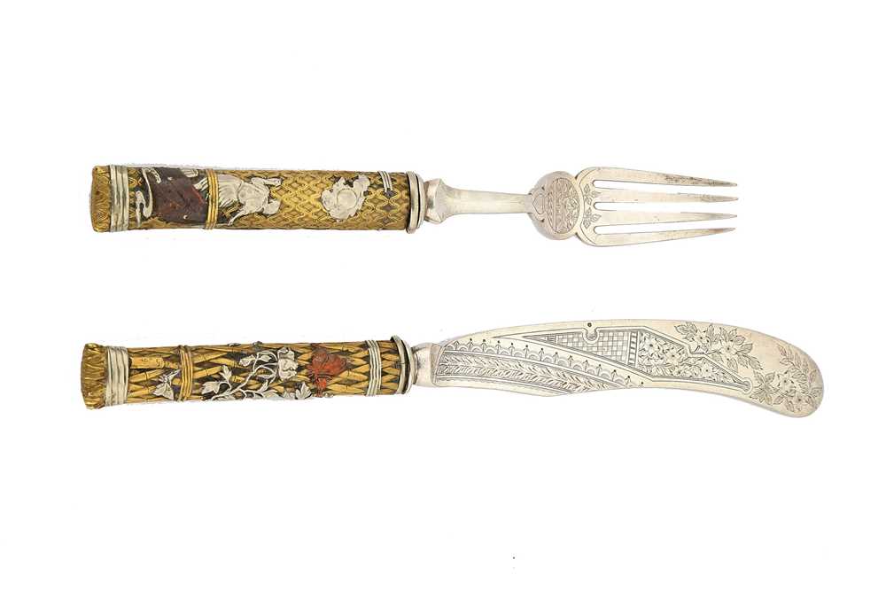 Lot 101 - A pair of Victorian fish servers, the...