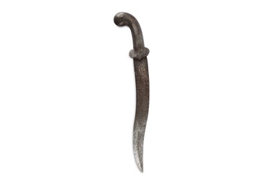 Lot 265 - A GOLD-DAMASCENED STEEL DAGGER (KHANJAR) North...